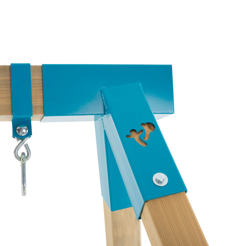 TP Kingswood Double Swing Squarewood Set with Glider - FSC<sup>&reg;</sup> certified