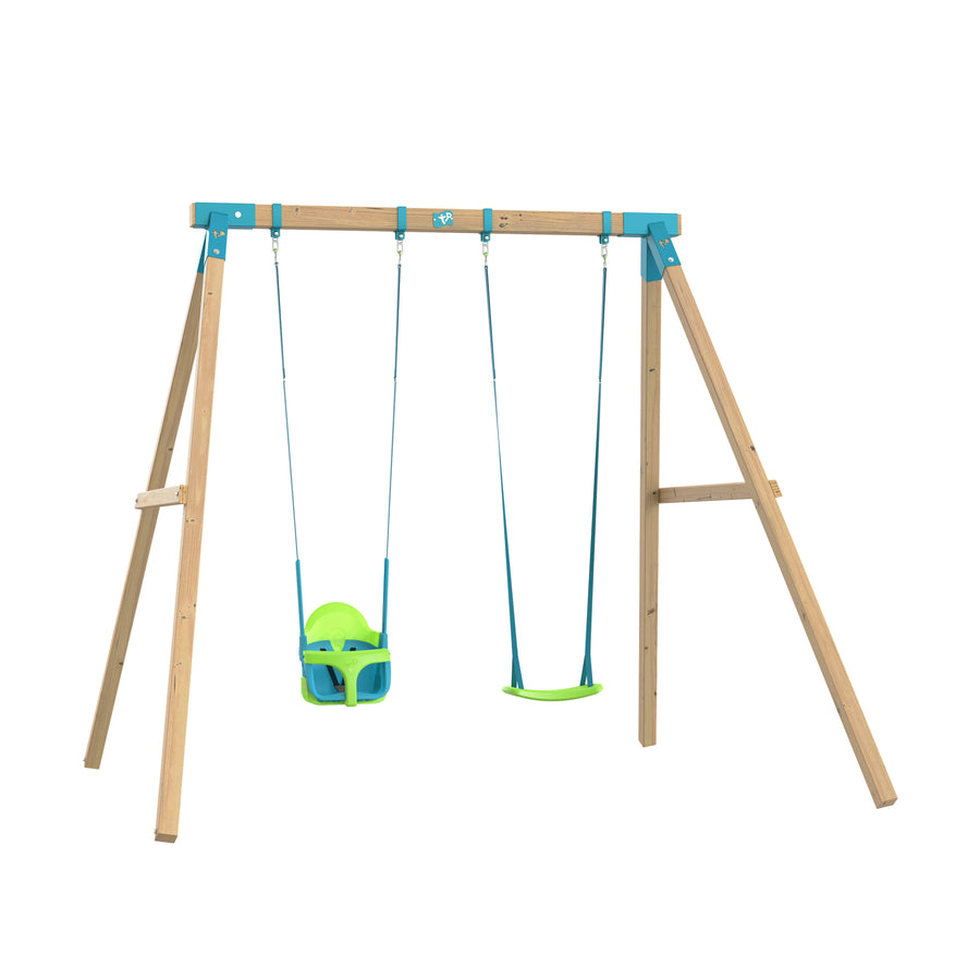 TP Kingswood Double Swing Squarewood Set with Quadpod - FSC<sup>&reg;</sup> certified