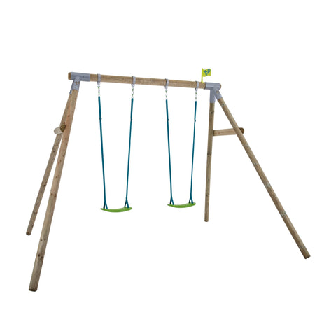 TP Knightswood Double Wooden Swing Set
