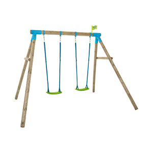 Build Your Own TP Knightswood Compact Wooden Double Swing Set - FSC<sup>&reg;</sup> certified