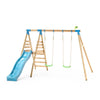 TP Knightswood Double Wooden Swing & Slide Set-FSC<sup>&reg;</sup>