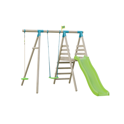 TP Knightswood Wooden Single & Deck Swing Frame - Builder - FSC<sup>&reg;</sup>