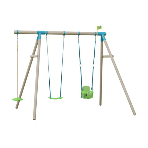 Build Your Own Knightswood Double Wooden Swing Frame &amp Extension