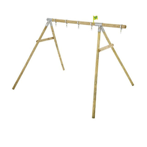 Knightswood Double Wooden Swing Frame &amp Extension