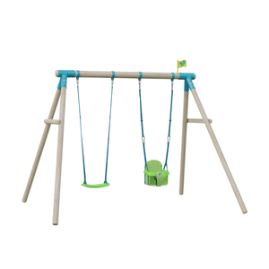 Build Your Own TP Knightswood Compact Wooden Double Swing Set - FSC<sup>&reg;</sup> certified