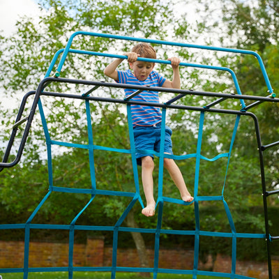 TP Explorer Metal Climbing Frame Set with Monkey Bridge Black Edition image 6