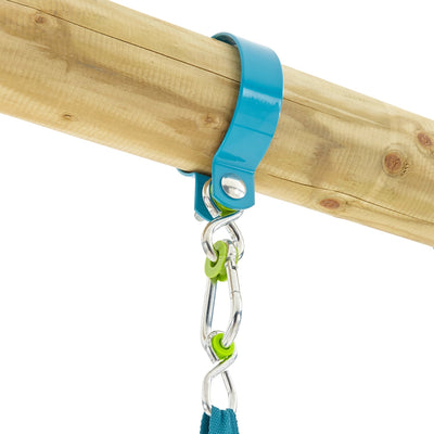 TP Knightswood Double Wooden Swing Set With Giant Nest Swing - FSC® certified Image 5