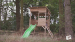 Treetops Wooden Play Tower with toy box & slide video